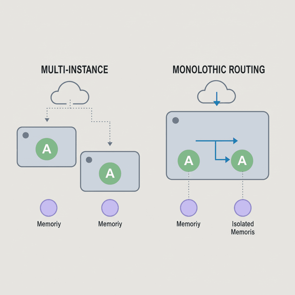 Multi-instance and multi-agent architecture