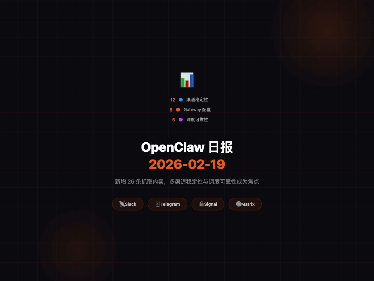 OpenClaw daily report 2026-02-19