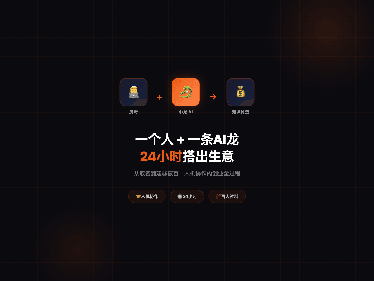 Tao and Xiaolong AI dragon building business in 24 hours